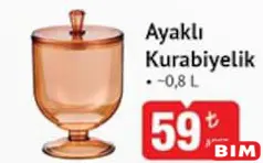 AYAKLI KURABİYELİK 0,8 L